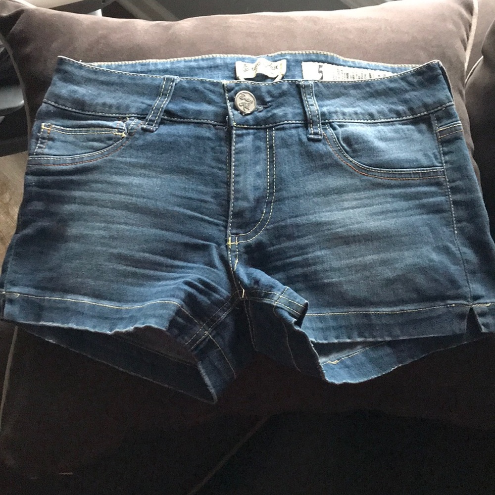 Denim shorts
